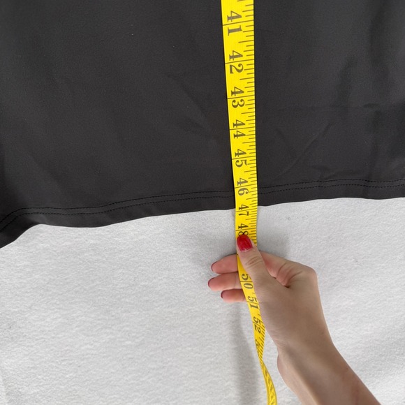 Inherit Dress Womens XL Black Short Sleeve Jersey Midi Shift Snap Button Back - Picture 3 of 8